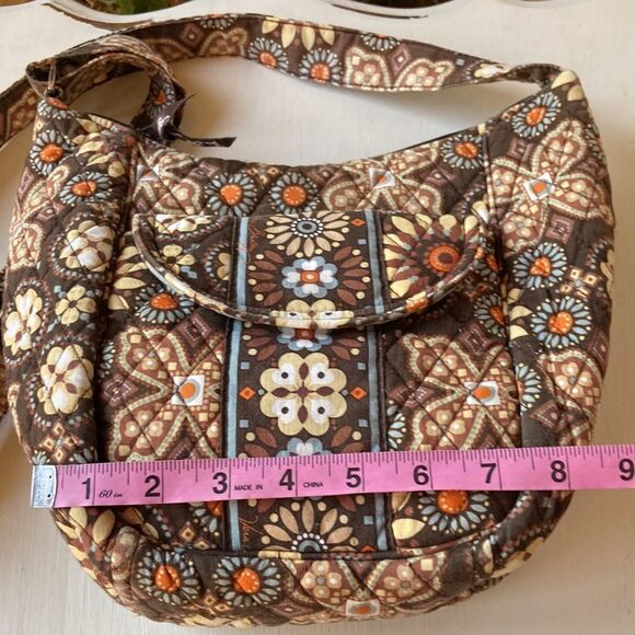 Vera Bradley Brown and Orange Crossbody Bag - Picture 10 of 15